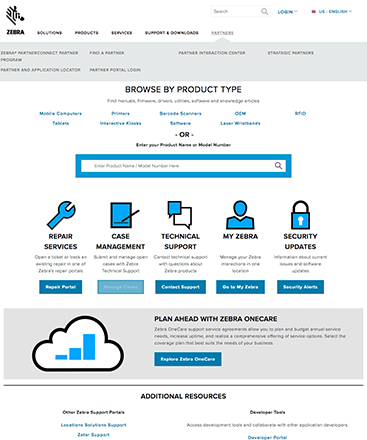 landing page